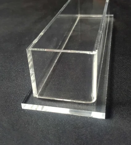 Wholesale Acrylic square tube 10~100mm Side acrylic square pipe hollow duct transparent plexiglass tube PMMA quartet cantal