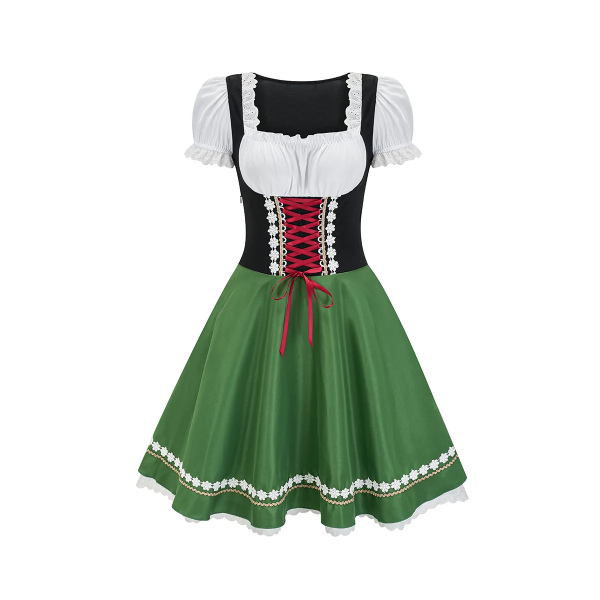 2025 New Women's Munich Oktoberfest Costume Dirndl Dress Traditional German Bavarian Beer Girl Party Dresses