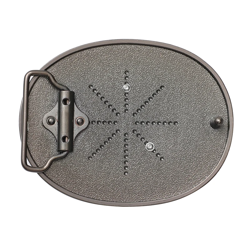 Letras novedosas de hombre de aleación de zinc de mezclilla occidental de lujo emparejadas adecuadas para cinturón de 4 cm de ancho con stock