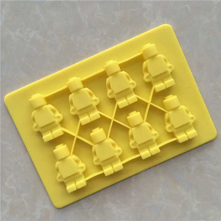 8 Building Block Series Silicone Chocolate Mold, Self-made Ice Grid Mould XG086