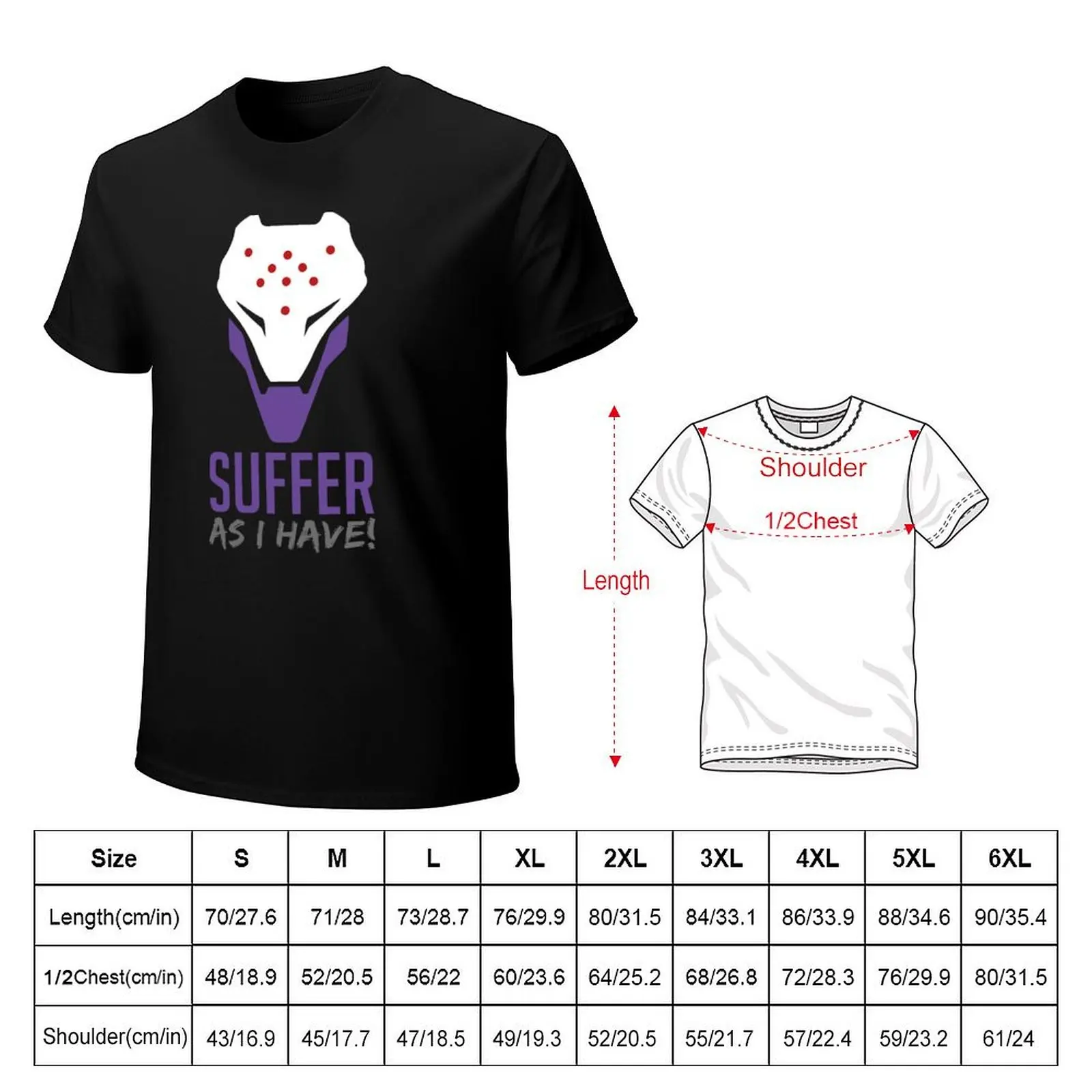 OW2 - Ramattra - Suffer - as i have! EN T-Shirt Work Utility Casual Tee Shirt