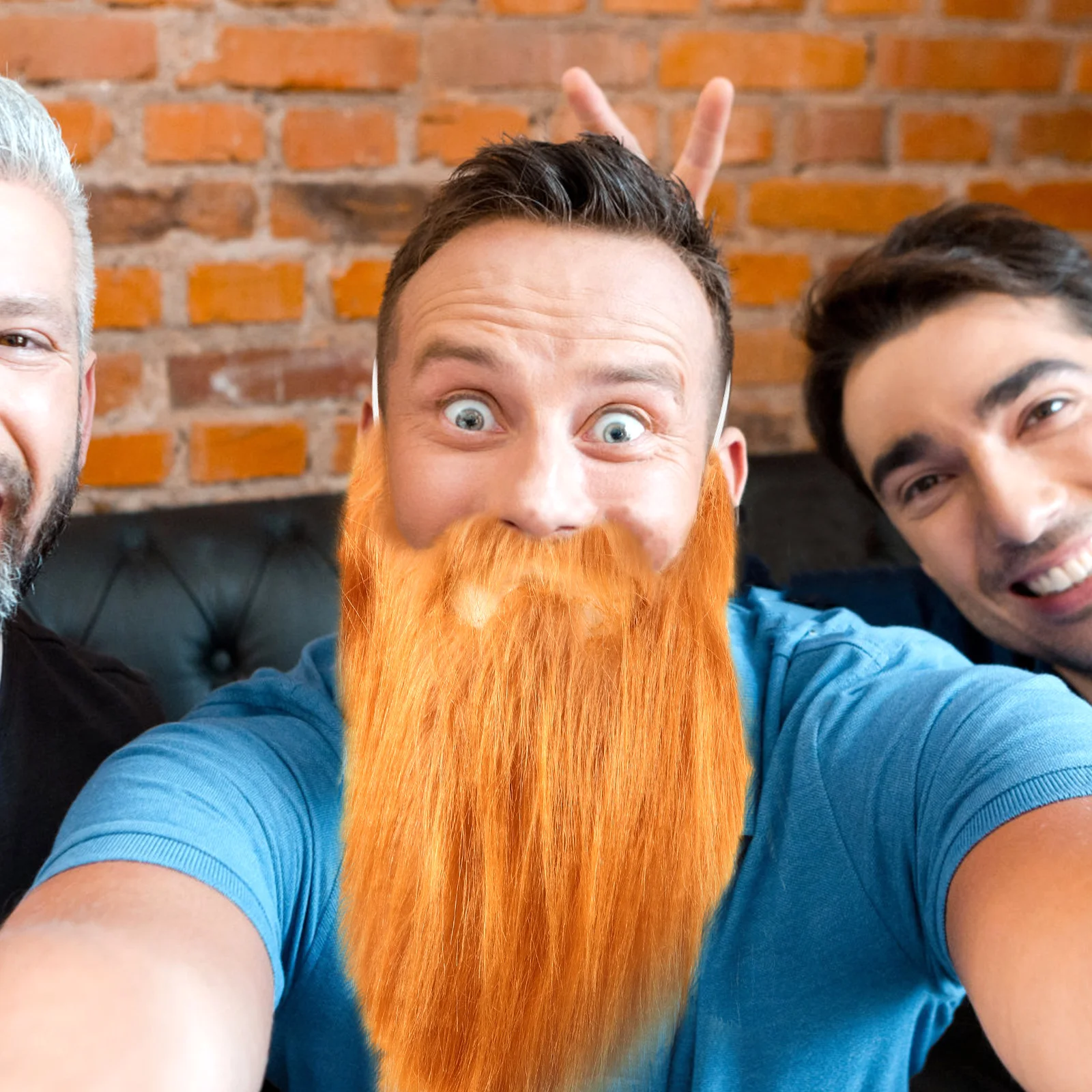 

Realistic Fake Beard for Men Large Brown Facial Hair Costume Prop Masquerade Party Accessory Halloween Cosplay FacialHair