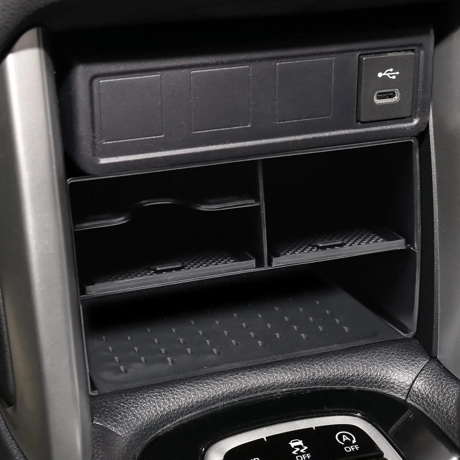 

TACORBO Lower Center Console Holder Organizer For Toyota Corolla Cross 2022-2024 2025 Accessories Storage Box ABS Insert Tray