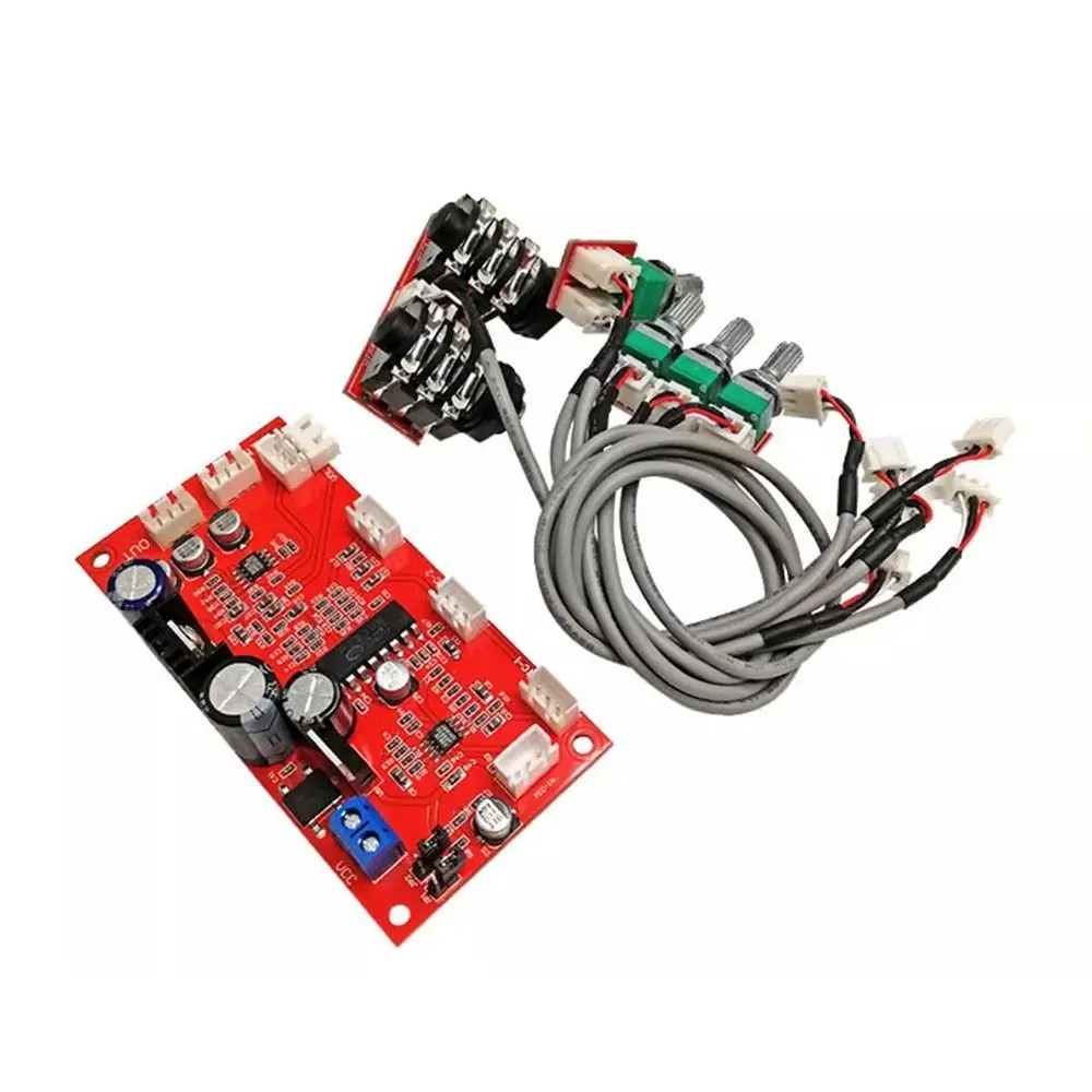 Pre-amplification Effect CD2399 Karaoke Board Fixed/Separate Treble Midrange Bass Microphone Potentiometer AC/DC Power Supply