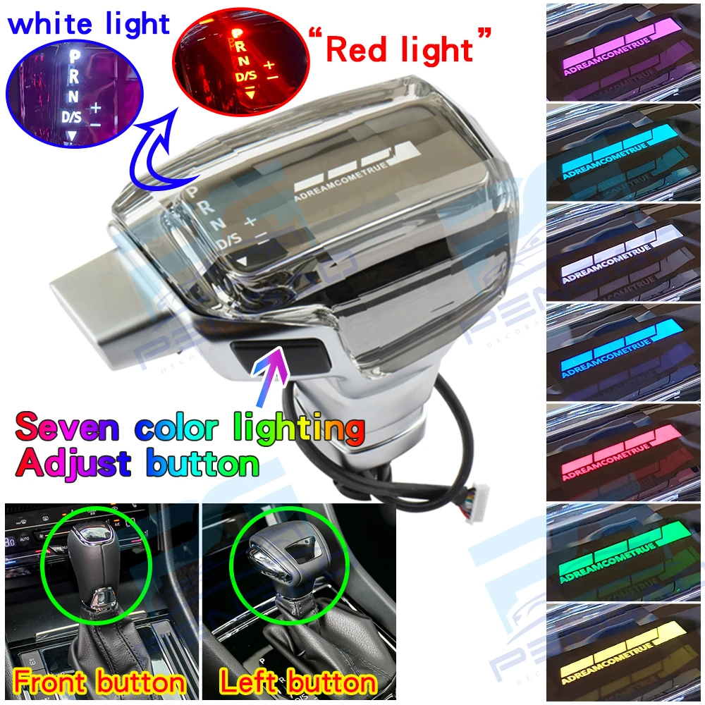 

For Skoda Octavia Jingrui Xinrui Yeti crystal with LED indicator light handle gear shift knob accessories car automatic