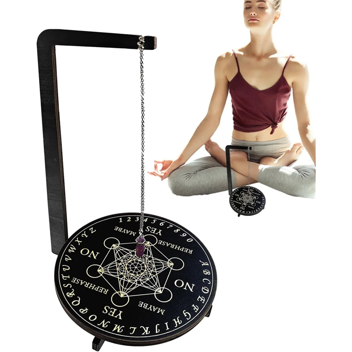 حامل عرض البندول Y31A، حامل البندول الصخور وأحجار الزينة، حامل عرض كريستال المجوهرات، لإعداد القراءة B