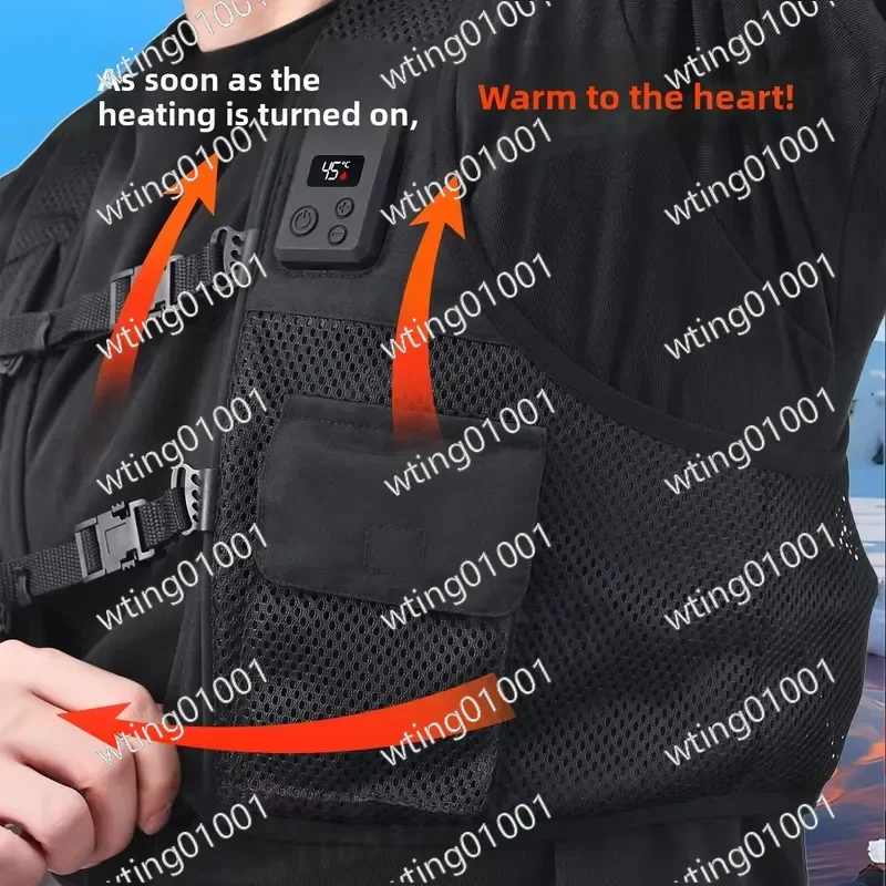 for 2025 Summer Semiconductor Cooling Vest with Backpad Air Conditioned Clothing for Outdoor Heat Relief Portable