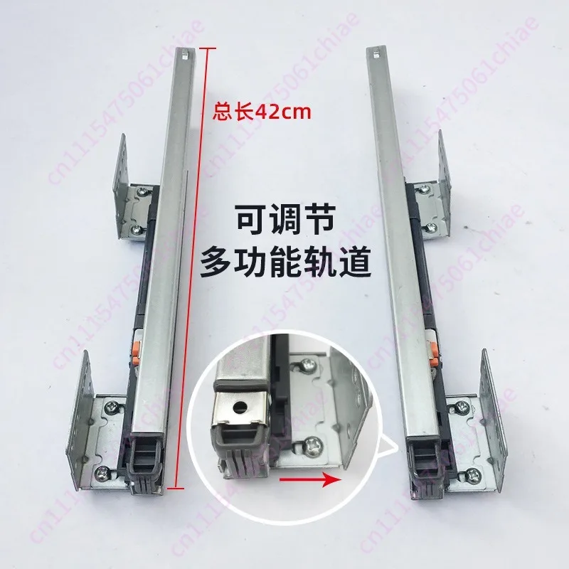 Hardware Accessories for Kitchen Pull-out Baskets: Damping Track Slide Rail, Bowl Cabinet Bottom Installation Guide Rail