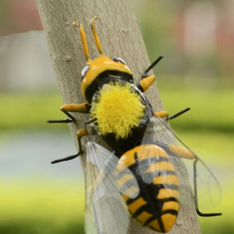 Śliczne pszczoła Mini owad zabawka w kształcie zwierzątka realistyczne owady rysunek zabawki miniaturowe pszczoła ślimak modliszka dziki owad Model biologia zabawki naukowe