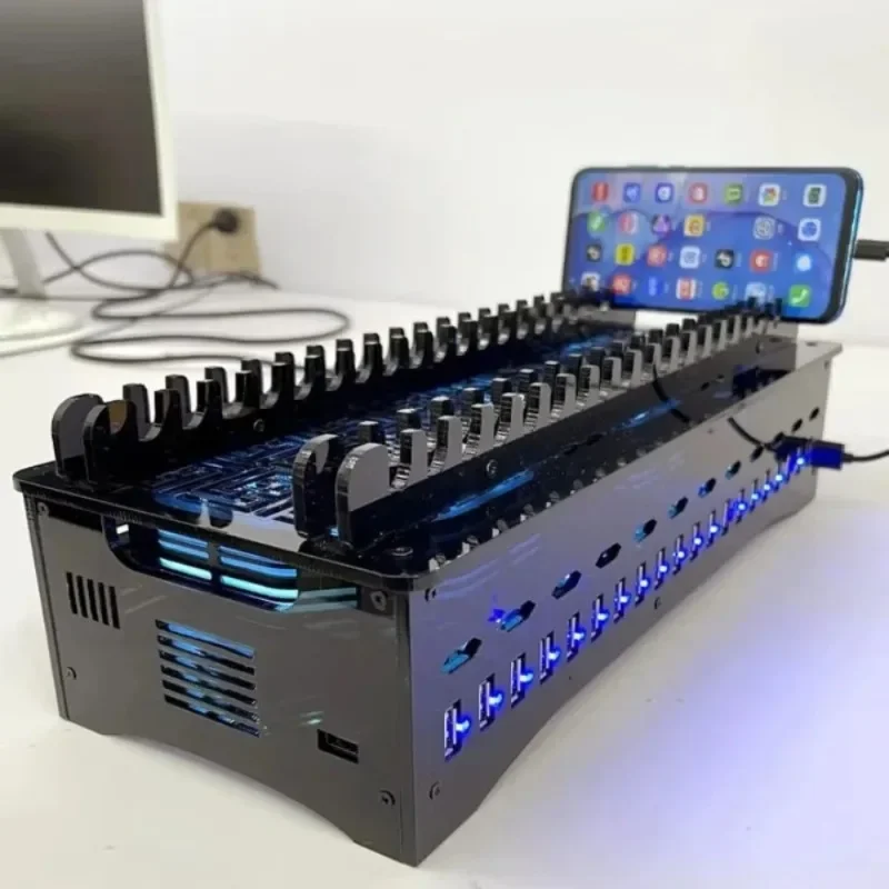 Multi-port docking station, USB batch charging, data holder, screen projection hub, matrix machine