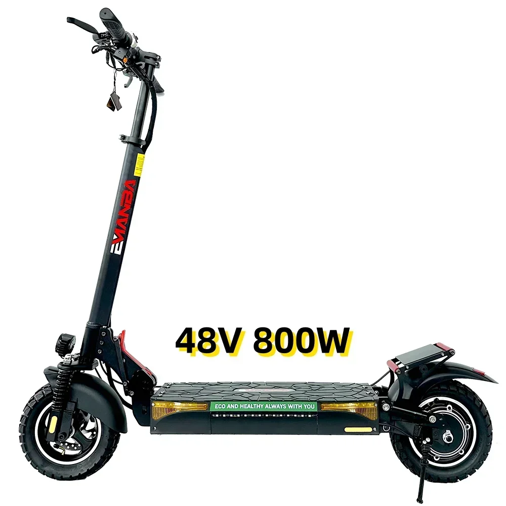 Eu  Shipping 800W 48V Powerful Adult Electric Scooter 10 Inch Off-road Tyre UK Max Speed 45-55km/H Foldable