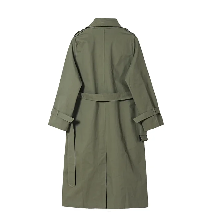 Women Double Breasted Slim Trench Coat Female Outwear Fashion