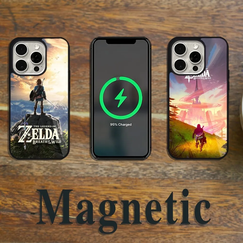 L-Legends Game Of Z-Zelda Phone Case Magsafe Magnetic For iPhone 11 12 13 14 15 Pro Max Plus Wireless Charging