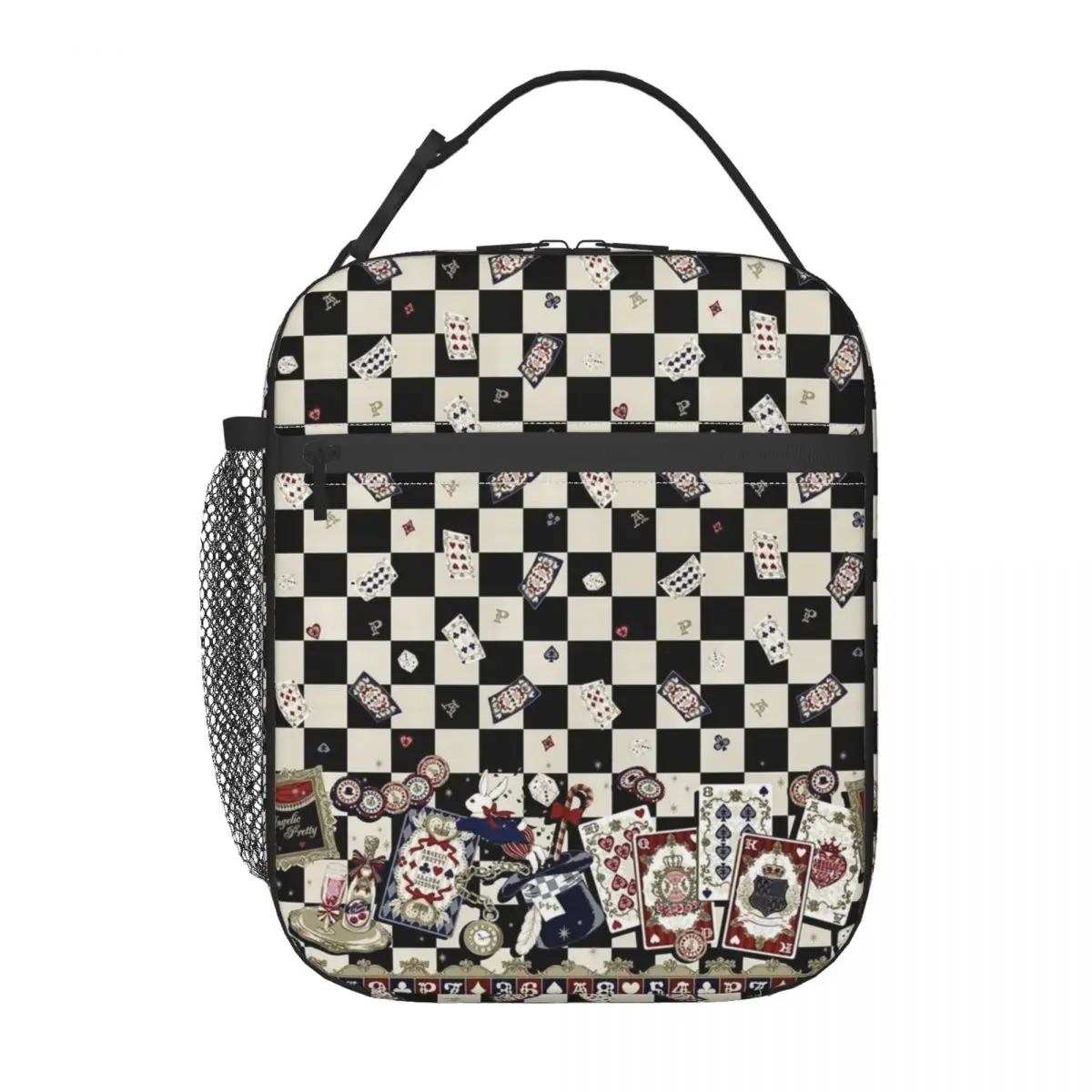 

Custom Poker Card Insulated Lunch Bag for Women Playing Game Cooler Thermal Food Lunch Box School Resuable Tote Bags