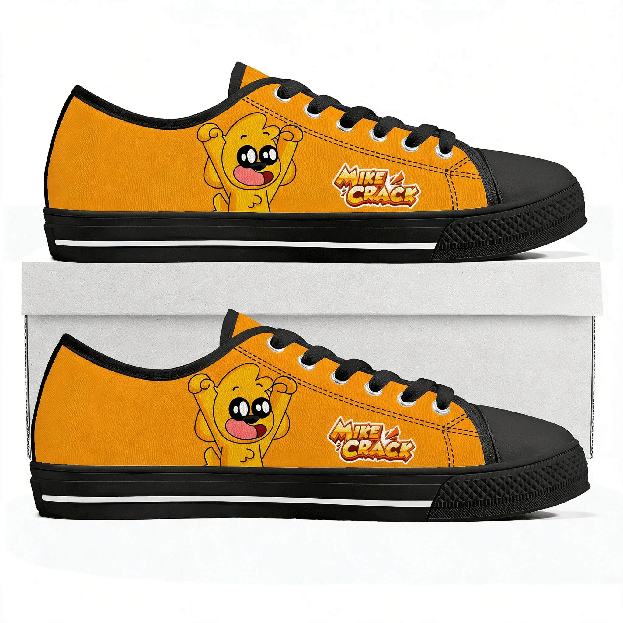 

Mikecrack Low Top Sneakers Mens Womens Teenagers Canvas Sneaker Comfortable Fashion Casual Couple Shoes Cartoon Customized Shoes