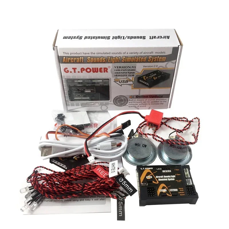 GT POWER Aircraft Sounds Light Simulated System for RC Model Airplane Fixwing Accessory