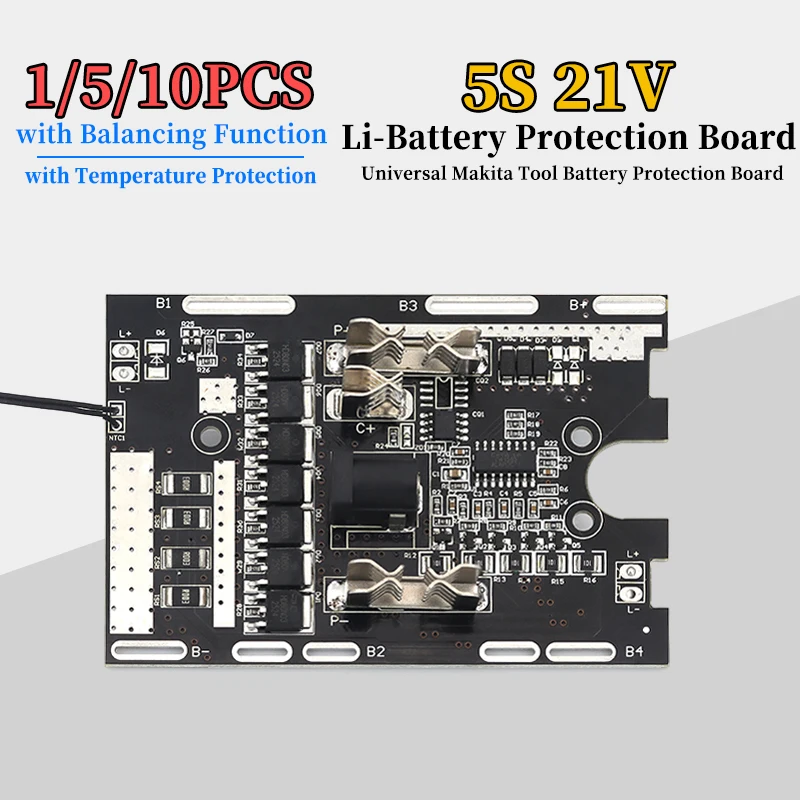 1/5/10pcs 5S 21V Electric Tool 7MOS Battery Protection Board For Makita style Tools Universal,For Electric Wrench Angle Grinder