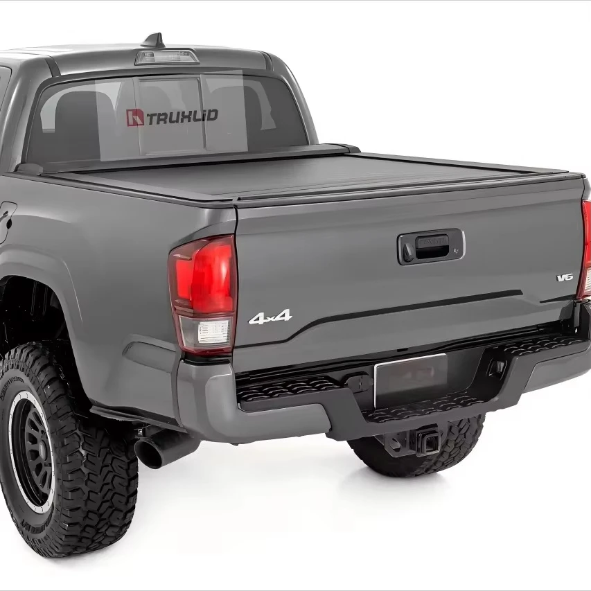 

Waterproof Aluminum Alloy Electrically Operated Retractable Tonneau Cover for Tacoma Double Cab Ranger Roll Locking
