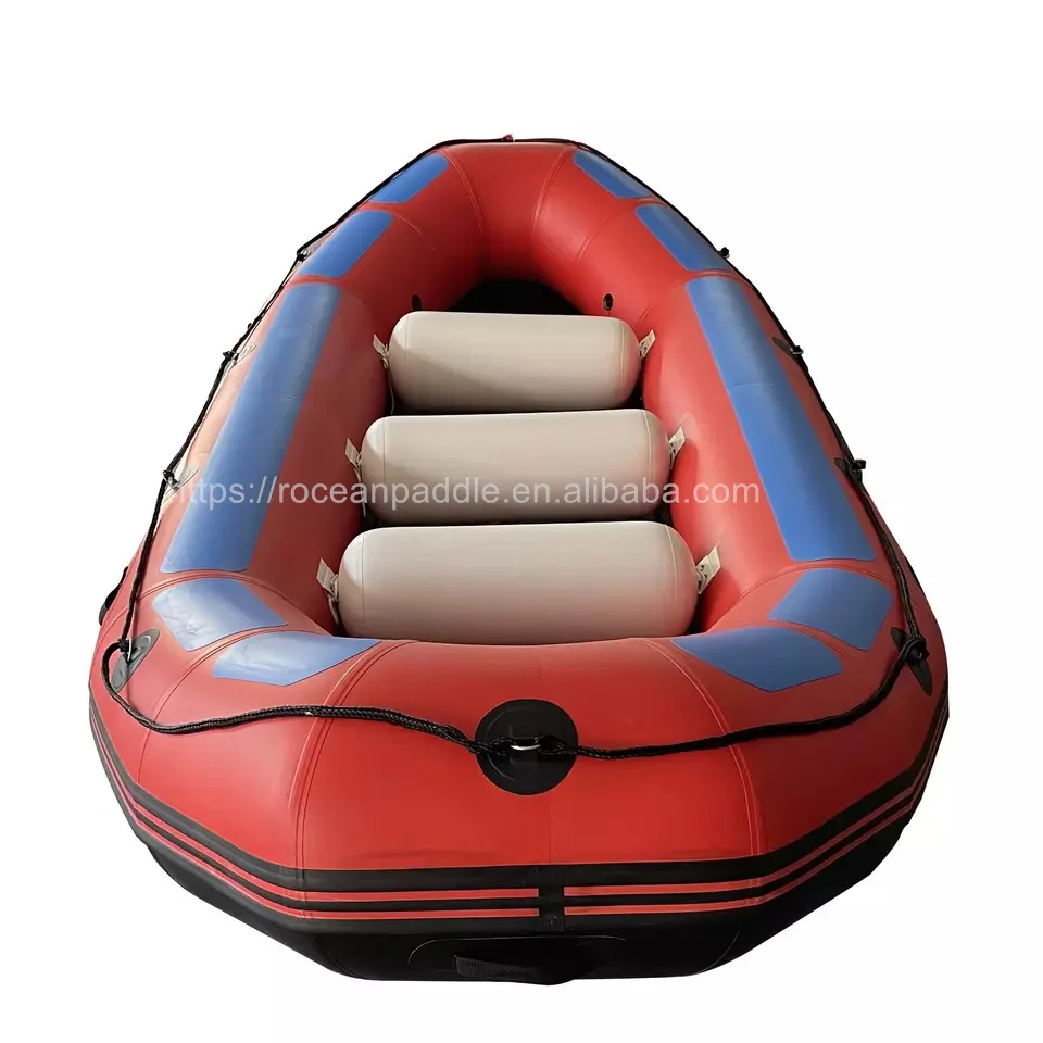 White Water Kayak Self Draining Floor Inflatable Kayak Paddle Rafting
