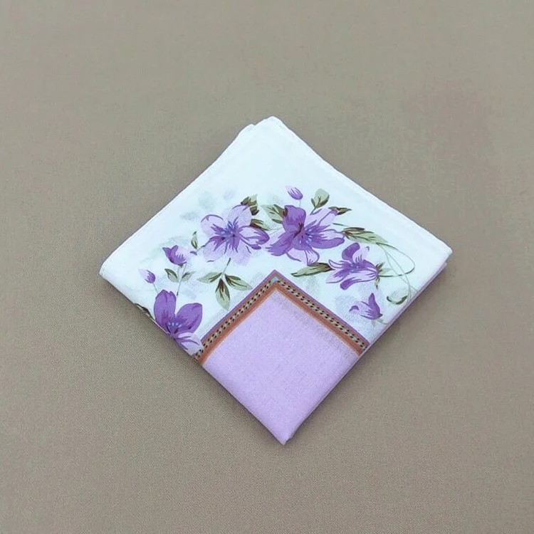 43 * 43CM 60s Japan and South Korea handkerchief printing ladies handkerchief square cotton