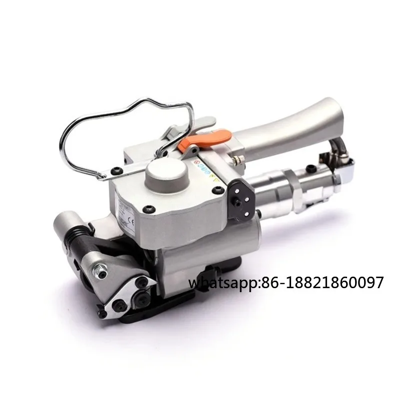 

A19 Автоматический пневматический пресс для полиэстера/полипропилена, пластиковая стальная лента, упаковочный инструмент для термоплавкой обвязки