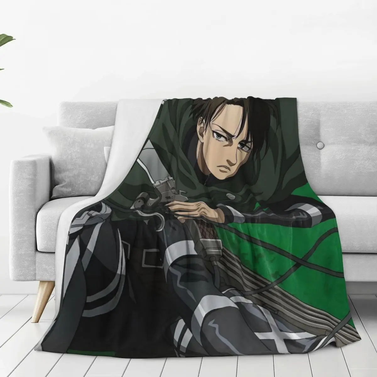 

Одеяла Levi Ackerman, фланелевое одеяло для дивана, легкое одеяло для дивана, постельные принадлежности, офисные пледы, покрывало, одеяло