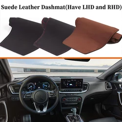 for Kia Ceed SW GT ProCeed Xceed 2018 - 2025 3th Gen 2024 Suede Leather Dashmat Dashboard Cover Dash Mat Car-styling Accessories