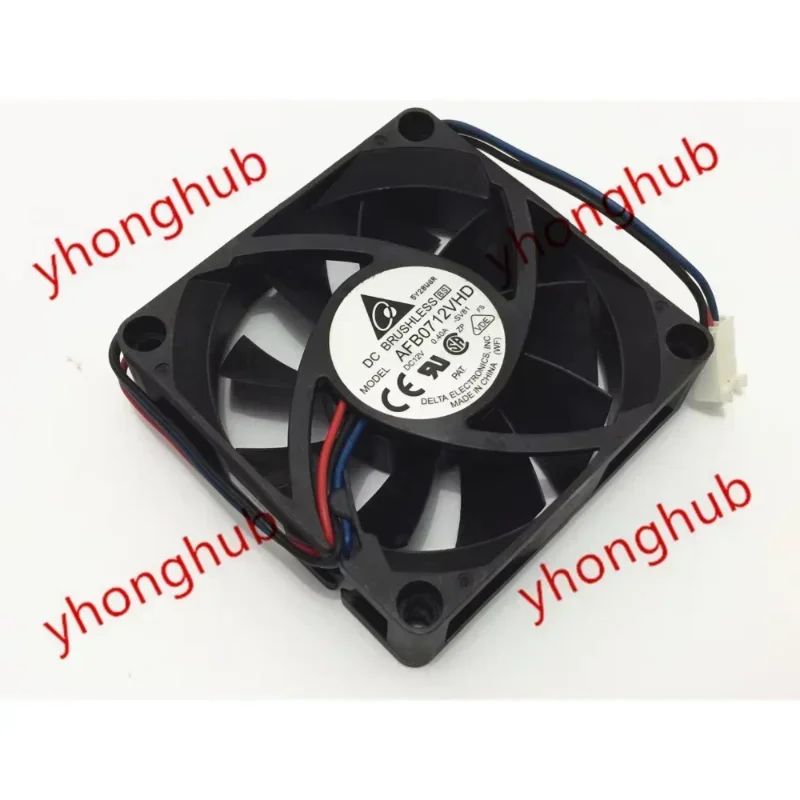 

Вентилятор охлаждения сервера Delta Electronics AFB0712VHD SV81 DC 12V 0.40A 3-проводной 70x70x20мм