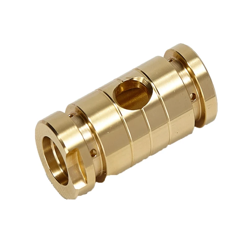 Custom CNC Turned Brass Knurled Threaded Cylinder Mount Base Factory Direct Sale Metal Parts Cnc Machining Aluminum Parts