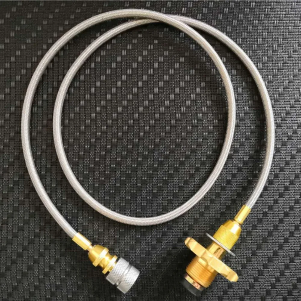 

Stainless Steel, Copper Camping Stove Adapter Easy Control Silver Gas Bottle Adapter Propane Refill Adapter Barbecue Cooking