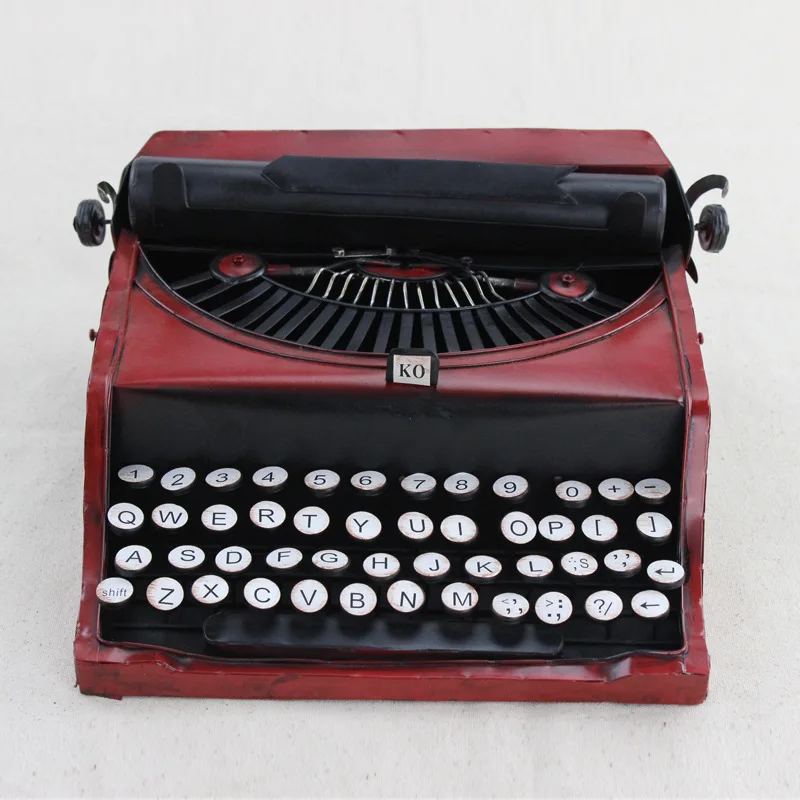 

Nostalgic typewriter model, retro old wrought iron, desktop decoration model house ornaments, wholesale shooting props