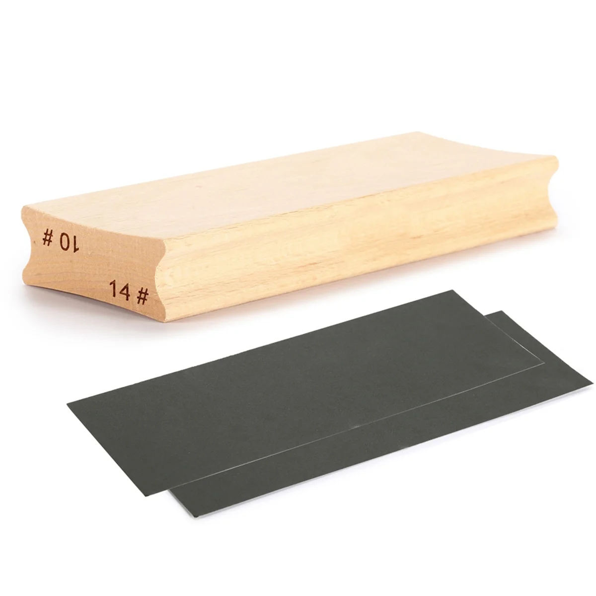 

A72Z 10 &14 Dual-Purpose Guitar Fretboard Radius Sanding Block, Fret Fretboard Leveling Sanding Block + Sanding Paper