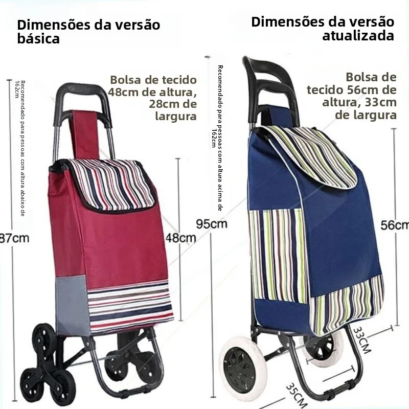 foldable-shopping-bag-with-wheels-hand-pulling-vegetable-buying-car-dual-purpose-home-use-portable-oxford-cloth-cart