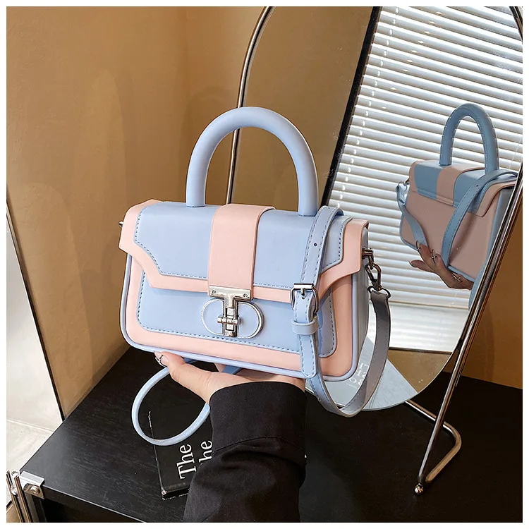 

2025 Spring Summer Vintage Square Handbag Minimalist Crossbody Purse Unique Shoulder Bag Retro Chic Tote
