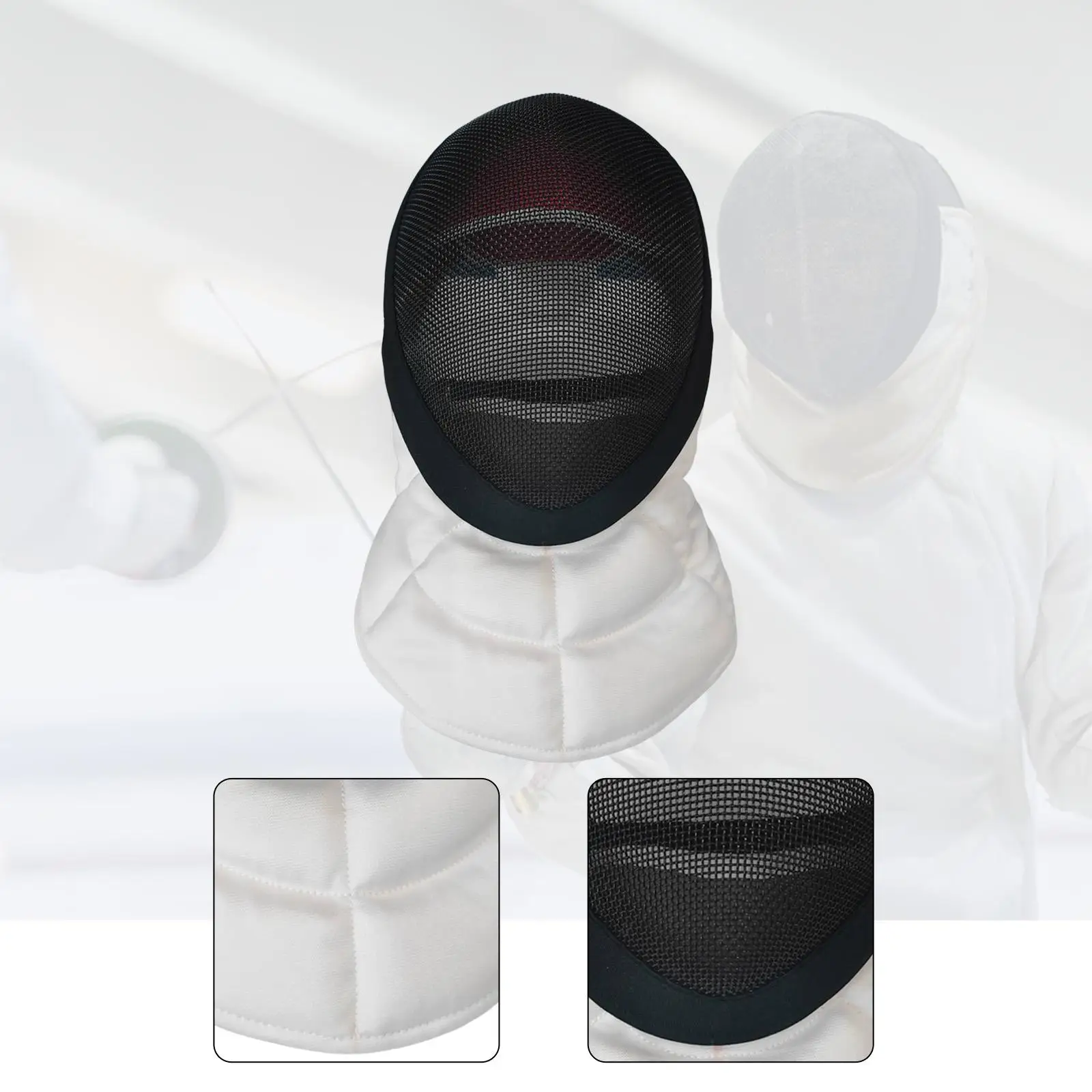 Fencing Mask Ventilated Stabproof Face Cover Practice Epee Helmet for Coach Training and Competition