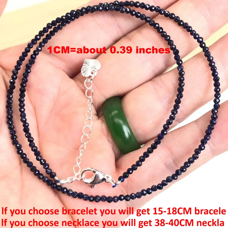 Zierliche 2mm Facettierte Kristallperlen Choker-Halskette Silberner Karabinerverschluss Herz-Anhänger 38-40cm Mehrfarbiger Feiner Layering-Schmuck für Damen – Detail 9