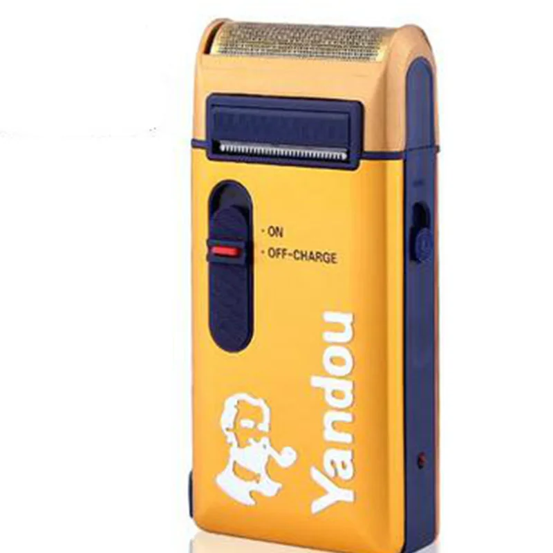 High quality portable hair removal device men razor recharge life long silver or gold color classic electric razor