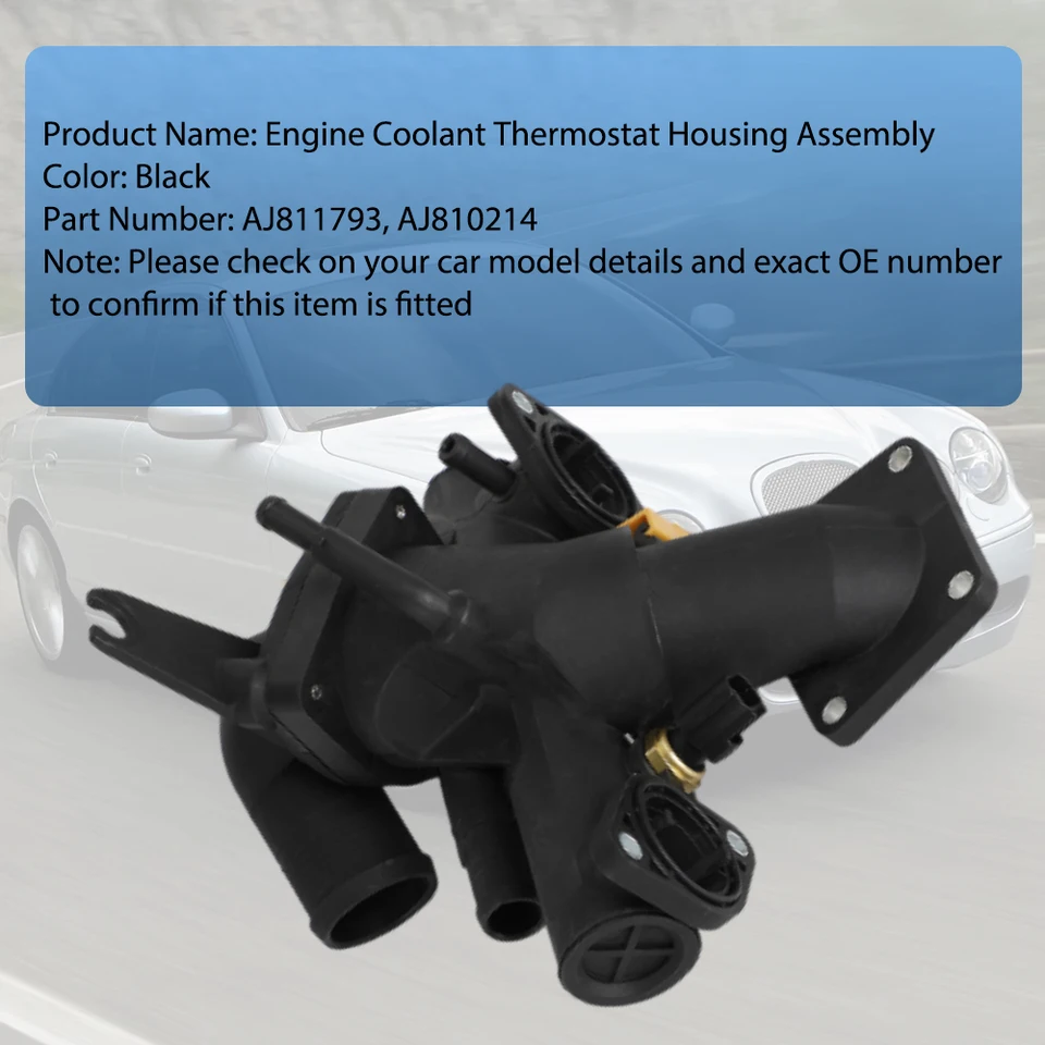 Engine Coolant Thermostat Housing AJ811793,AJ810214 for Jaguar S