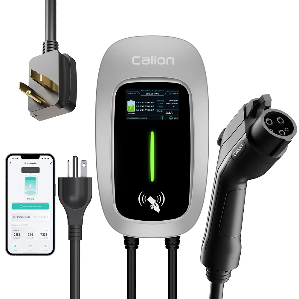 

Home 7KW 9KW 11KW Wall Box EV Charger Station EV Charging Stations TF Card with Type 1 Plug App/WIFI/Bluetooth 32A Ev Charging