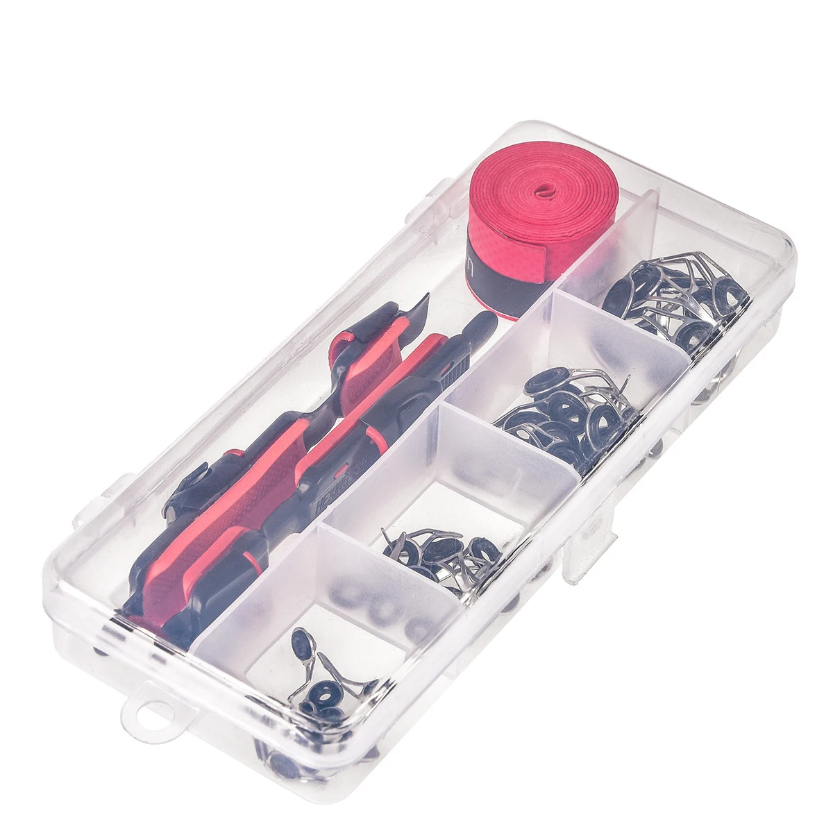 

42PCS Fishing Rod Tips Repair Set Fishing Reel Tool Sweatband Stainless Steel Freshwater Saltwater Rod Guides