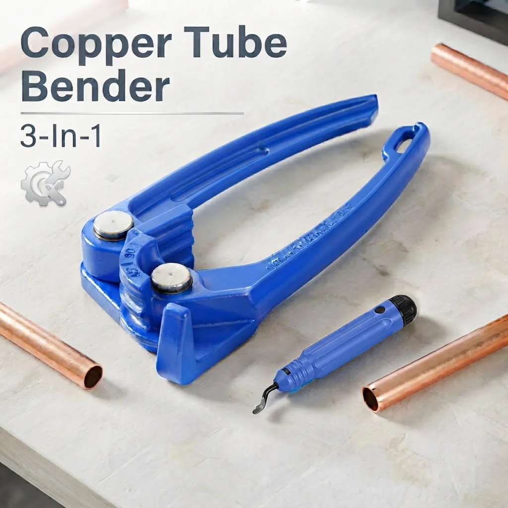 Manual Tube Bender Pipe Bender Kit for 1/8In 3/16In 1/4In Aluminum alloy Fuel Brake Pipe Bender Hand Tool 90° Max Bending Angle