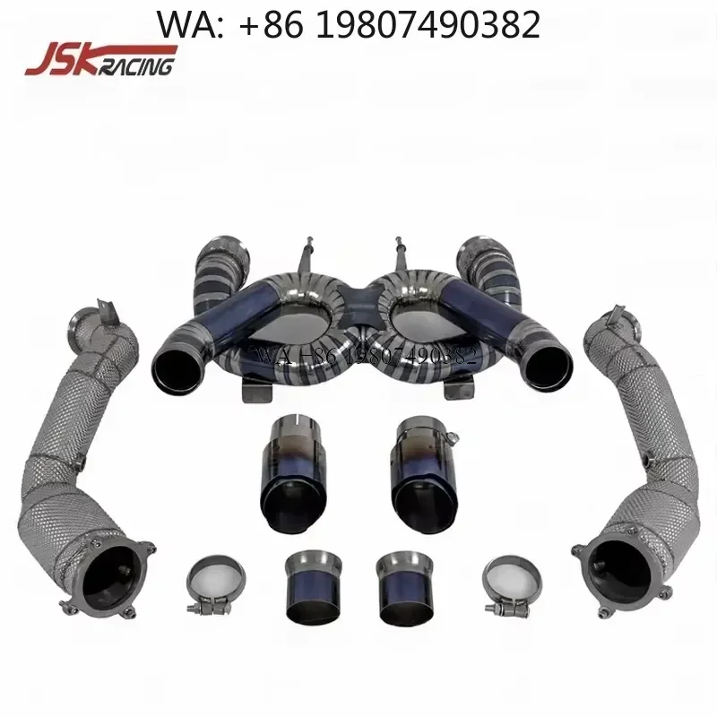 Wmwmnu C Style Titanium Alloy Exhaust Pipe for 720S 2017 2018 2019 Car Muffler Tailpipe Tips Auto Accessories