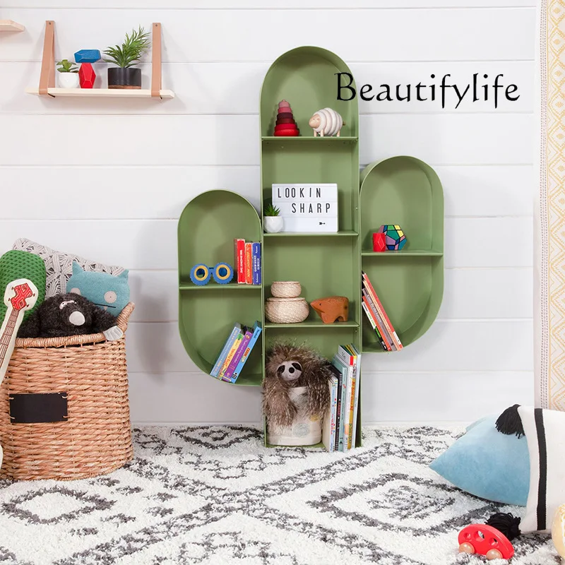 Creative Metal Castle Bookshelf Cactus Storage Shelf Storage Shelf Irregular Multifunctional Storage