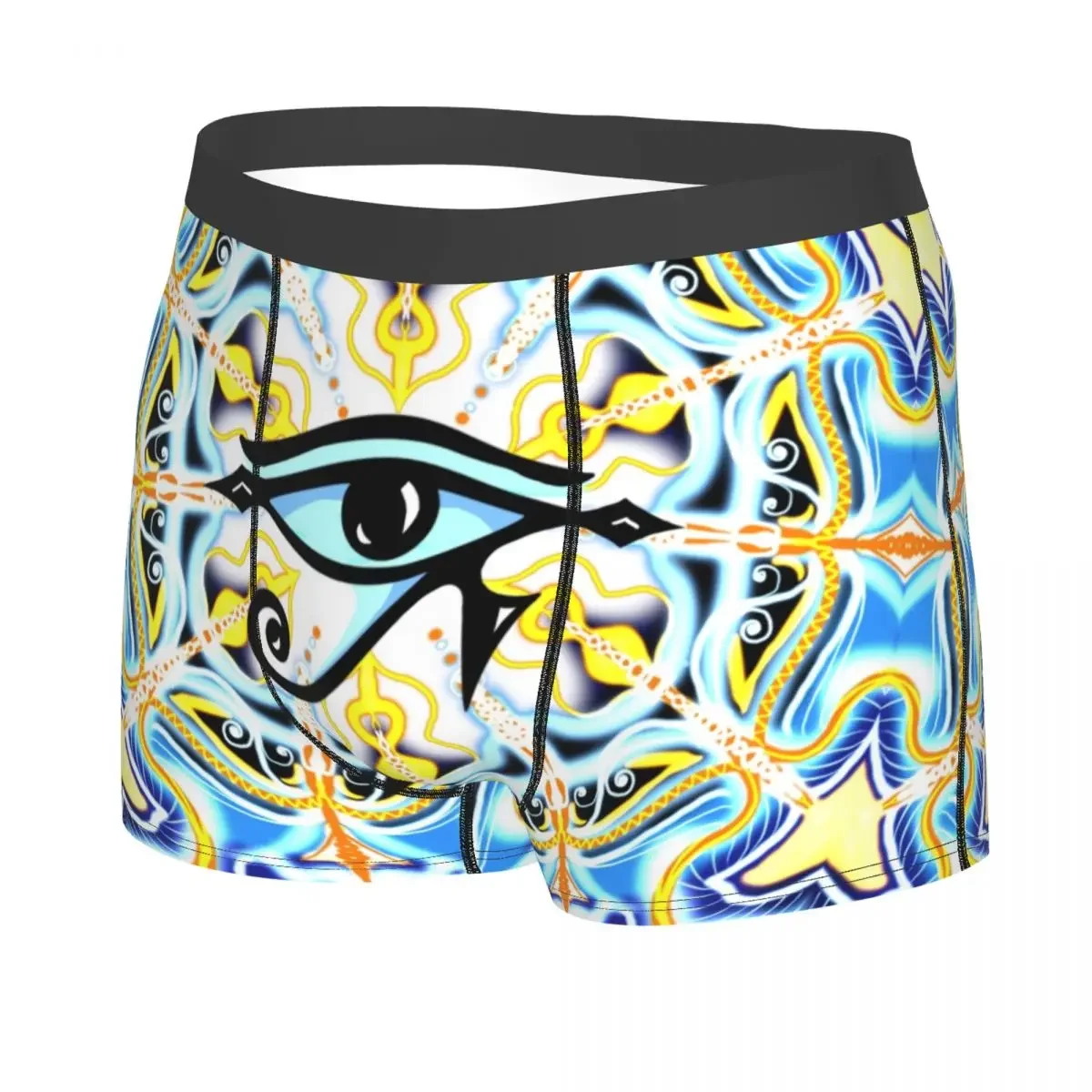 Fashion Eye Of Horus Egypt Mandala Boxers Shorts Panties Male Underpants Comfortable Evil Eye Briefs Underwear