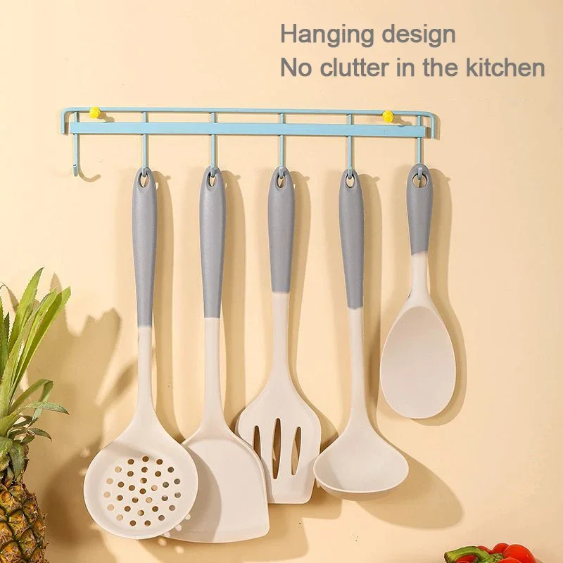 5pcs Kitchen Utensil Non-Stick Slotted Spatula Skimmer Spoon Soup Ladle Cooking Shovel Mixing Spoon Kitchen Gadgets Accessories