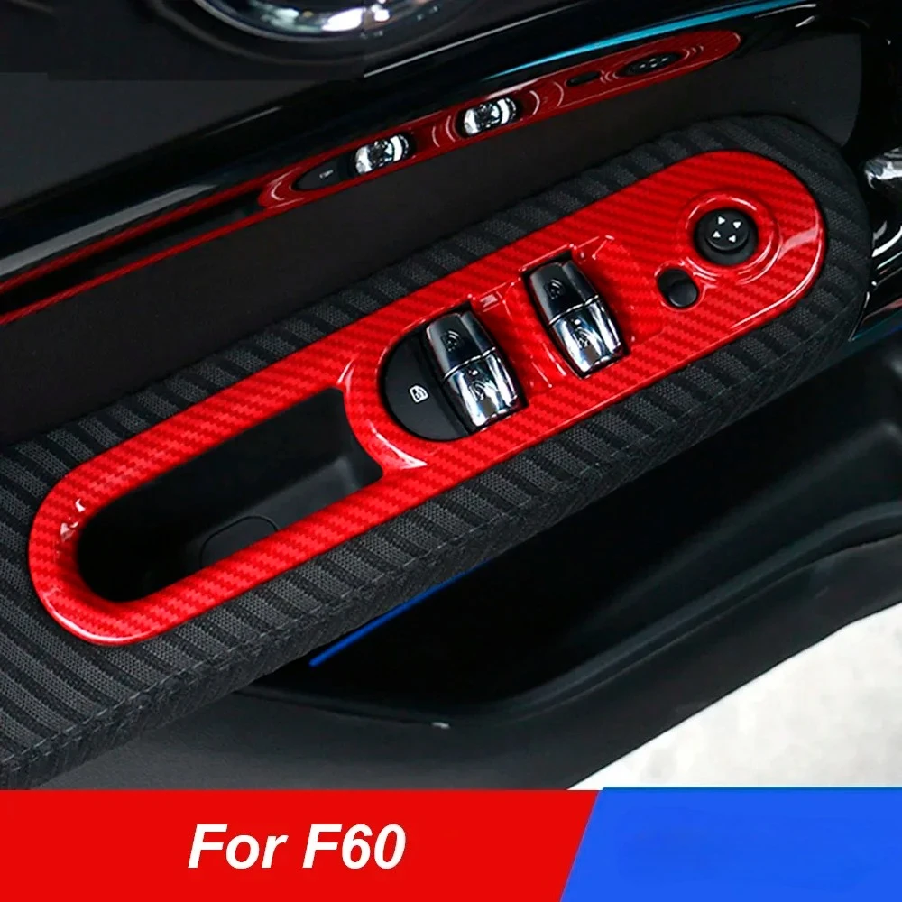 

4Pcs Car Door Window Lifter Switch Panel Trim Cover Housing ABS For Mini Cooper F60 Countryman Car Interior Styling Accessories