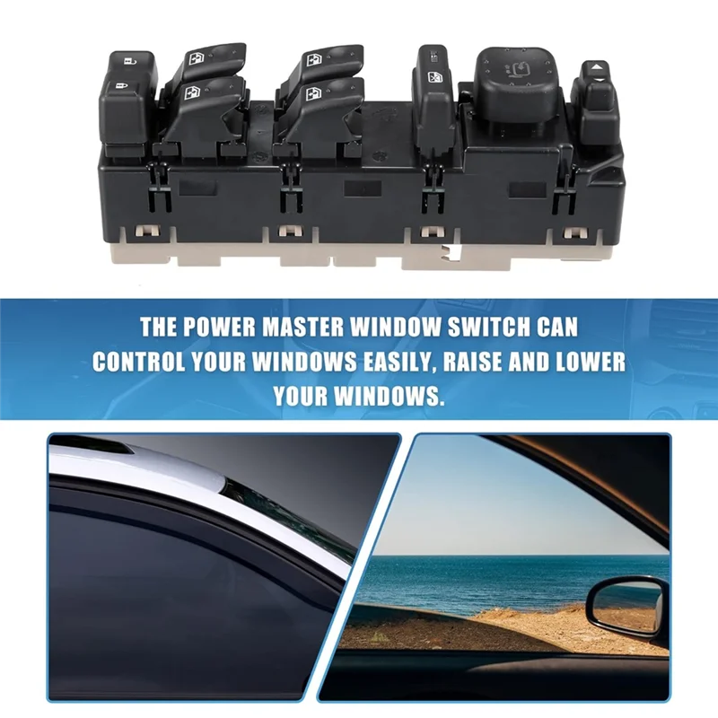 

15883429 Car Front Driver Side Master Power Window Lift Switch With Folding Mirrors Component For Hummer H2 2005-2007