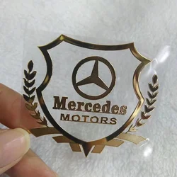 3D Metal Car Emblem Badge Sticker For Mercedes Benz W203 W204 W205 W210 W211 W212 W221 W222 CLA GLA CLK GLK ML Car Logo Stickers