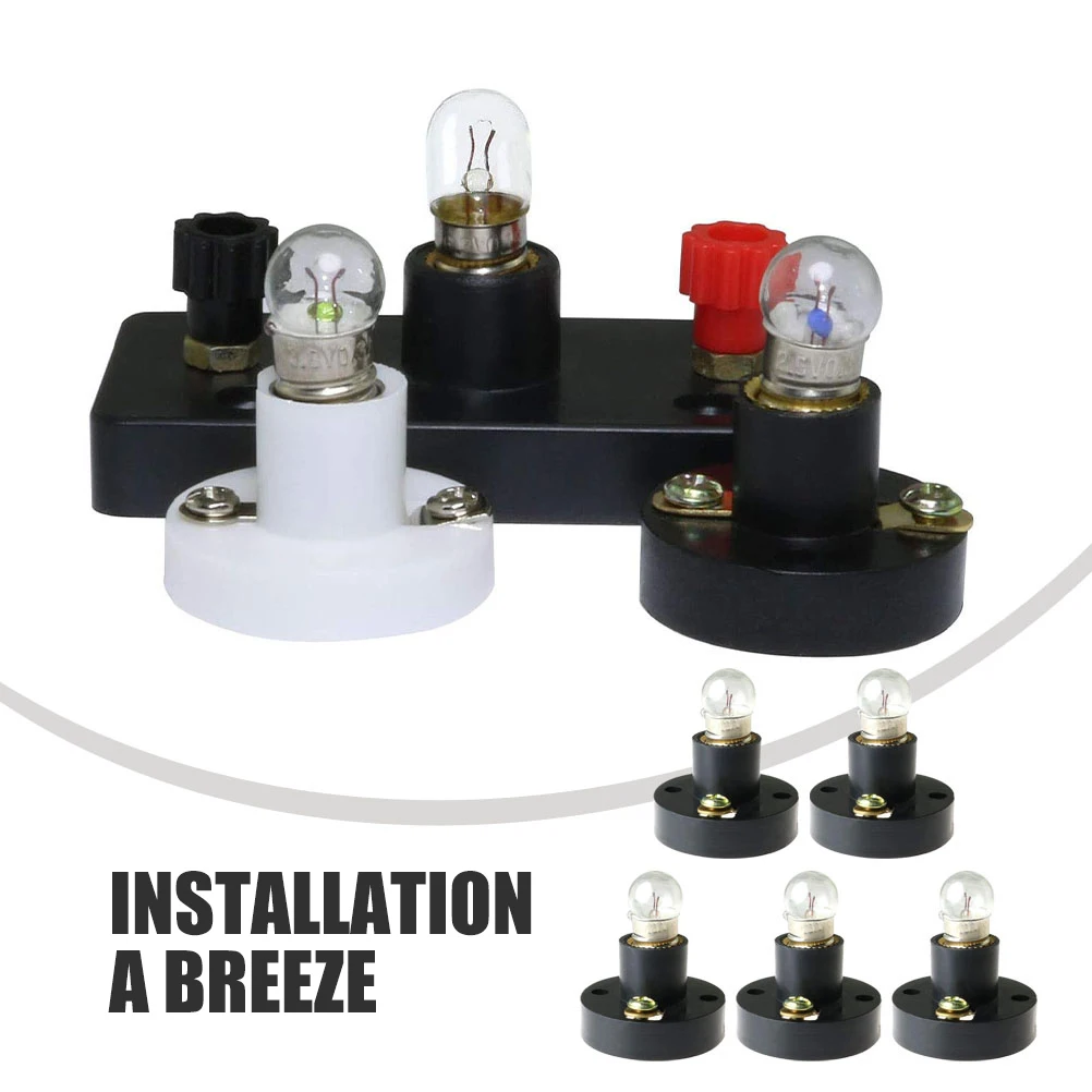 

1Set Screw Light Bulb Holder Base Set Durable Light Bulb Holder Stand for Physics Experiment Lighting Accessories