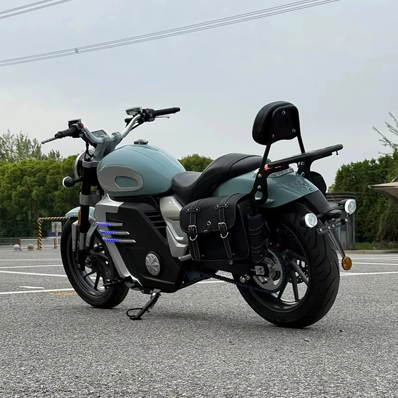 Retro Prince Central Racing Electric Motorcycle Lithium Battery 5000W High Power 72V 130km/h CN; JIA